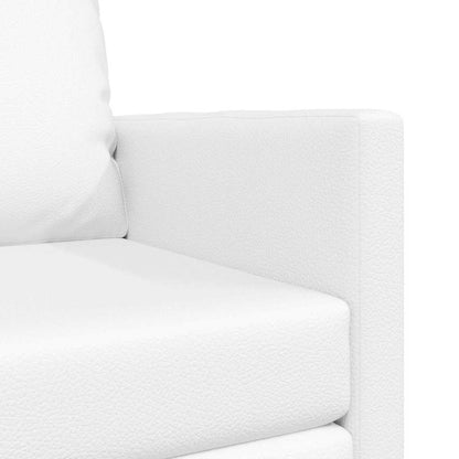Boden Schlafsofa mit Kissen Weiß 74 x 77 x 81 cm Kunstleder