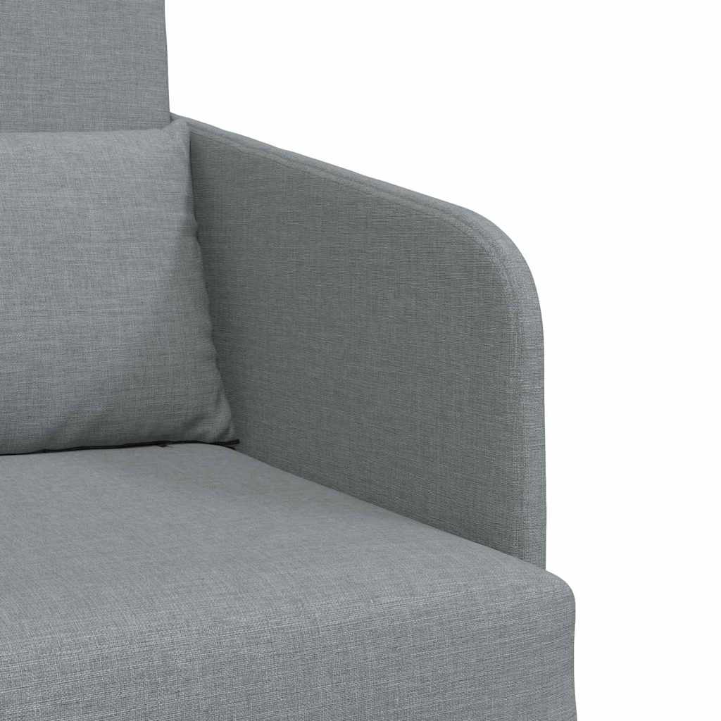 Sofa Bett Hellgrau 65 x 80 x 83 cm Stoff