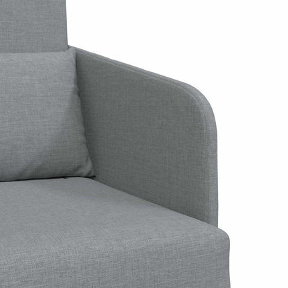 Sofa Bett Hellgrau 65 x 80 x 83 cm Stoff