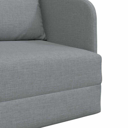 Sofa Bett Hellgrau 65 x 80 x 83 cm Stoff