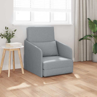 Sofa Bett Hellgrau 65 x 80 x 83 cm Stoff
