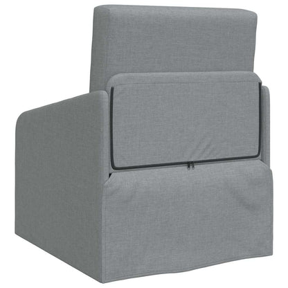 Sofa Bett Hellgrau 65 x 80 x 83 cm Stoff