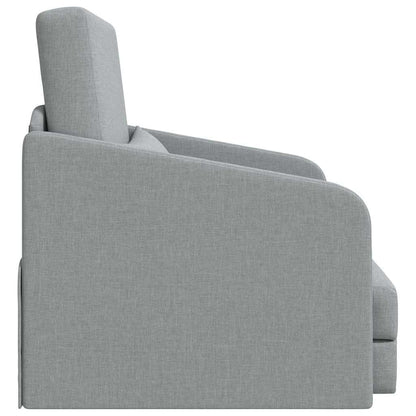 Sofa Bett Hellgrau 65 x 80 x 83 cm Stoff