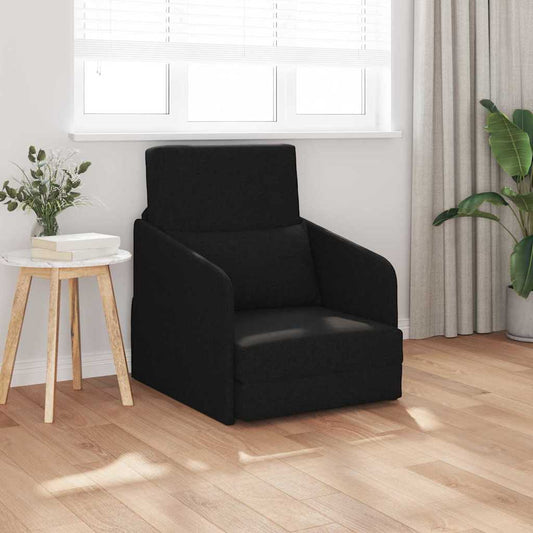 Sofa Bett Schwarz 65 x 80 x 83 cm Stoff