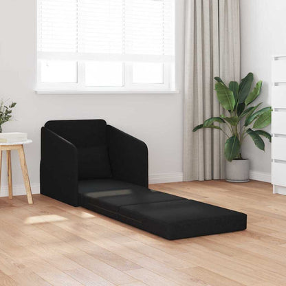Sofa Bett Schwarz 65 x 80 x 83 cm Stoff