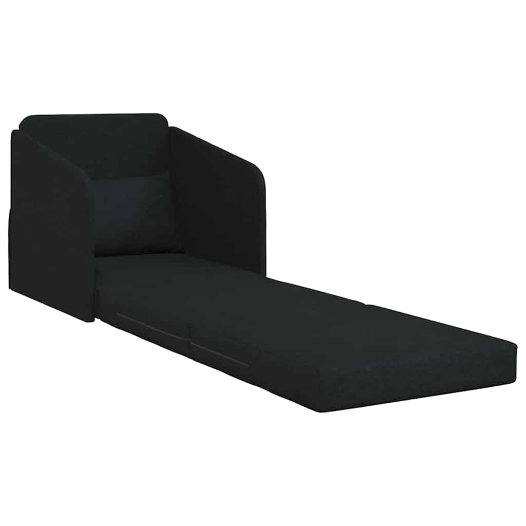 Sofa Bett Schwarz 65 x 80 x 83 cm Stoff