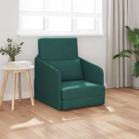 Sofa Bett Dunkelgrün 65 x 80 x 83 cm Stoff