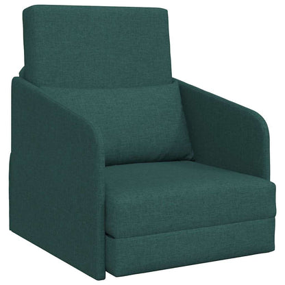Sofa Bett Dunkelgrün 65 x 80 x 83 cm Stoff