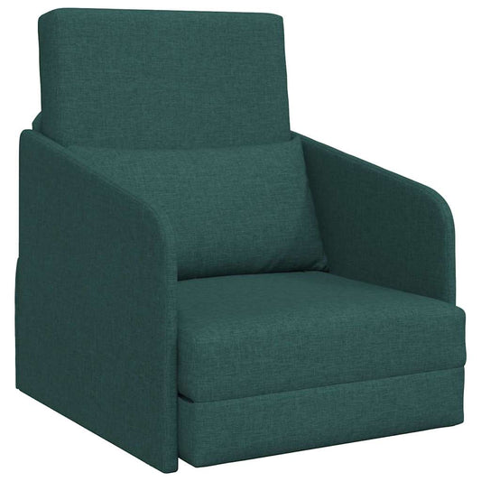 Sofa Bett Dunkelgrün 65 x 80 x 83 cm Stoff