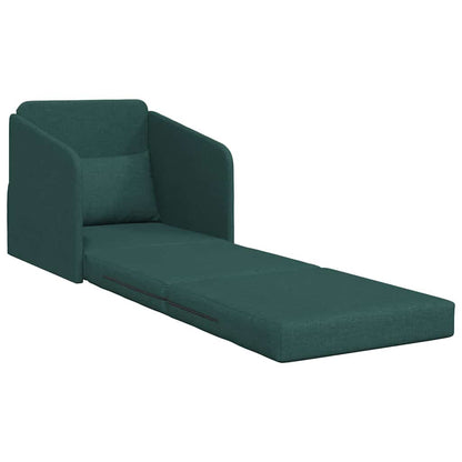 Sofa Bett Dunkelgrün 65 x 80 x 83 cm Stoff