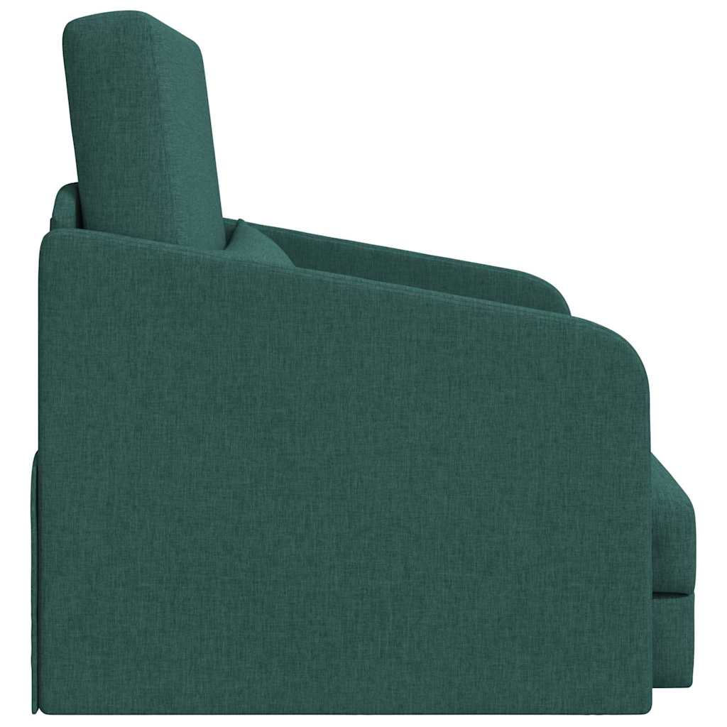 Sofa Bett Dunkelgrün 65 x 80 x 83 cm Stoff