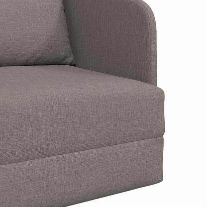 Sofa Bett Taupe 65 x 80 x 83 cm Stoff