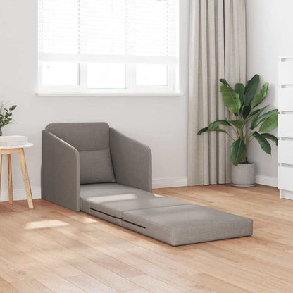 Sofa Bett Taupe 65 x 80 x 83 cm Stoff