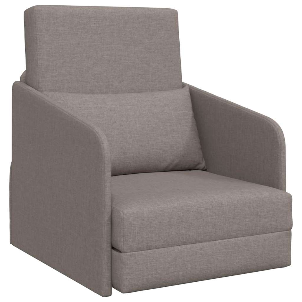 Sofa Bett Taupe 65 x 80 x 83 cm Stoff
