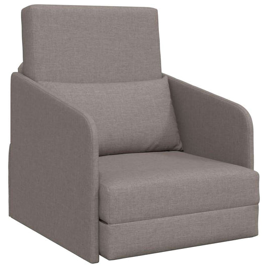 Sofa Bett Taupe 65 x 80 x 83 cm Stoff