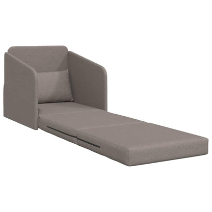 Sofa Bett Taupe 65 x 80 x 83 cm Stoff