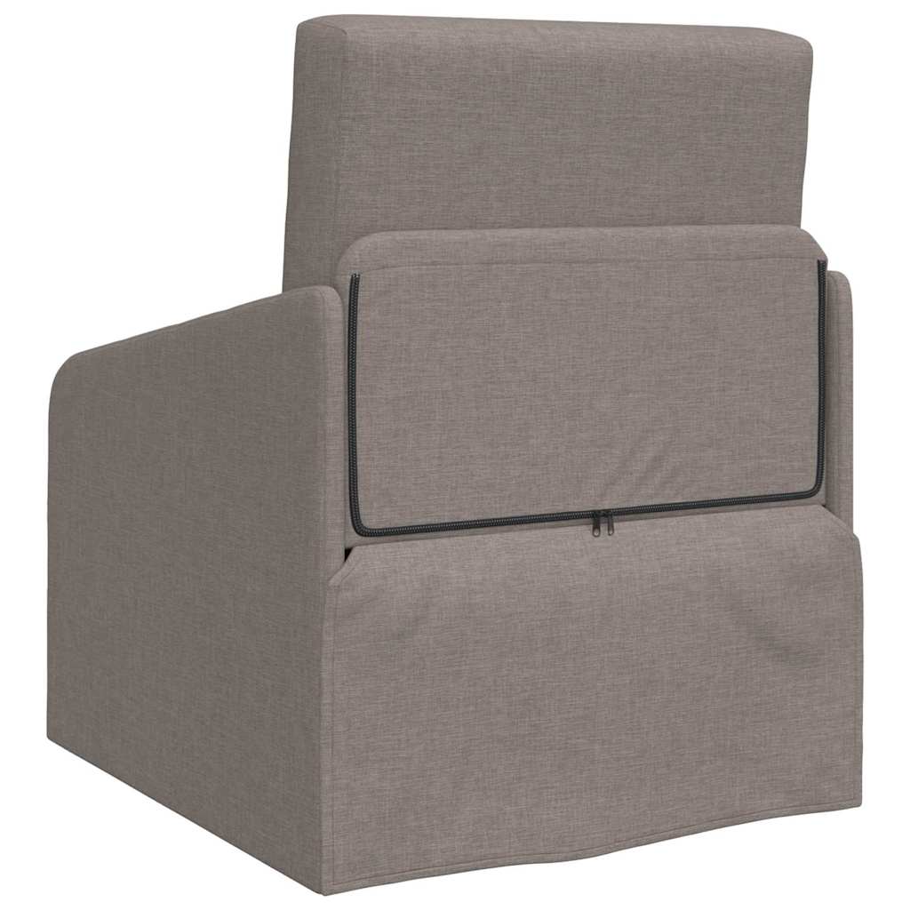 Sofa Bett Taupe 65 x 80 x 83 cm Stoff