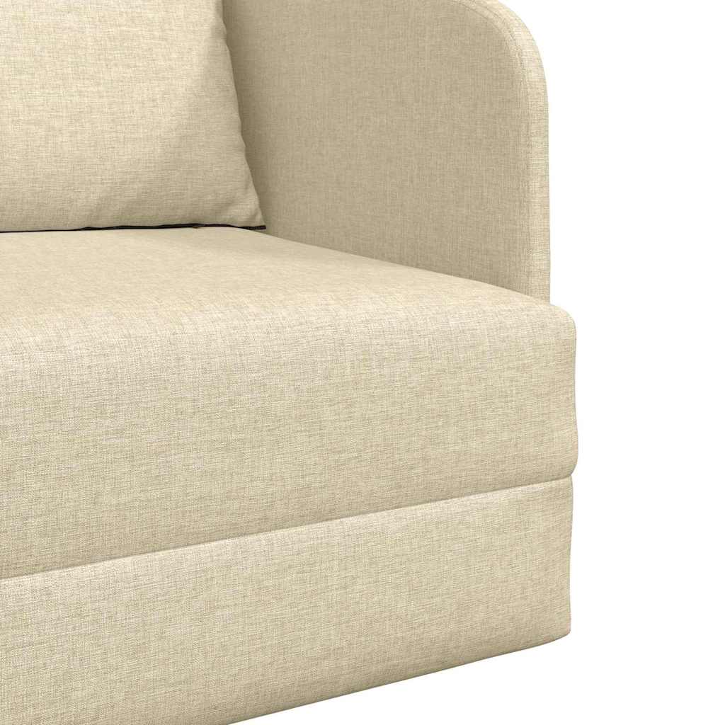 Sofa Bett Creme 65 x 80 x 83 cm Stoff