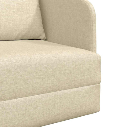 Sofa Bett Creme 65 x 80 x 83 cm Stoff