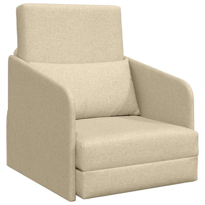 Sofa Bett Creme 65 x 80 x 83 cm Stoff
