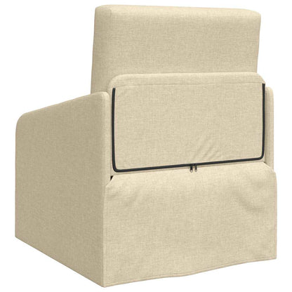 Sofa Bett Creme 65 x 80 x 83 cm Stoff