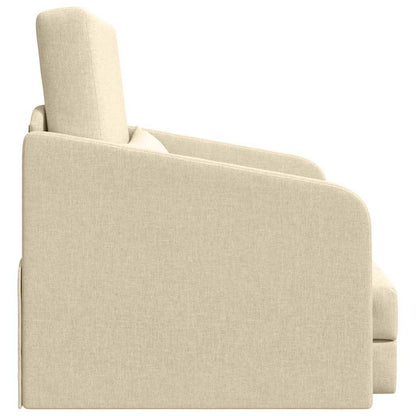 Sofa Bett Creme 65 x 80 x 83 cm Stoff