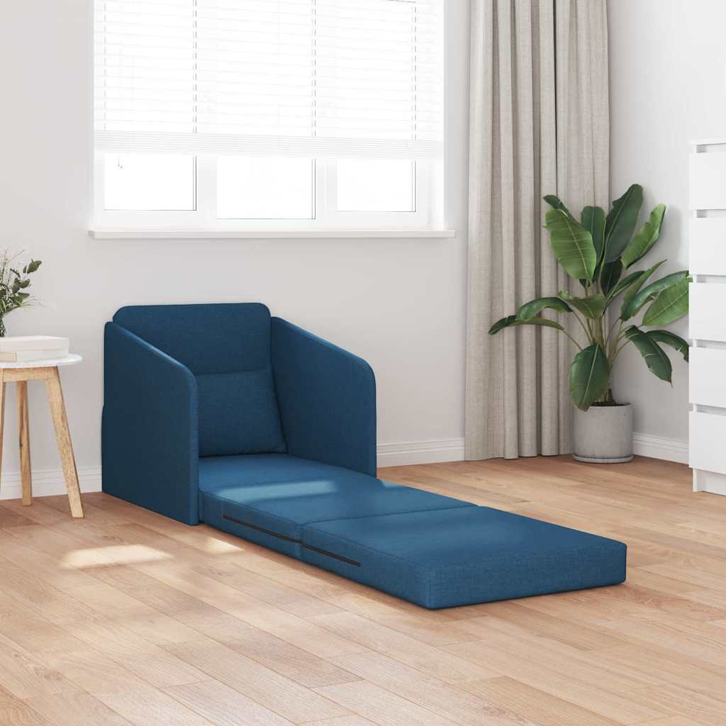 Sofa Bett Blau 65 x 80 x 83 cm Stoff