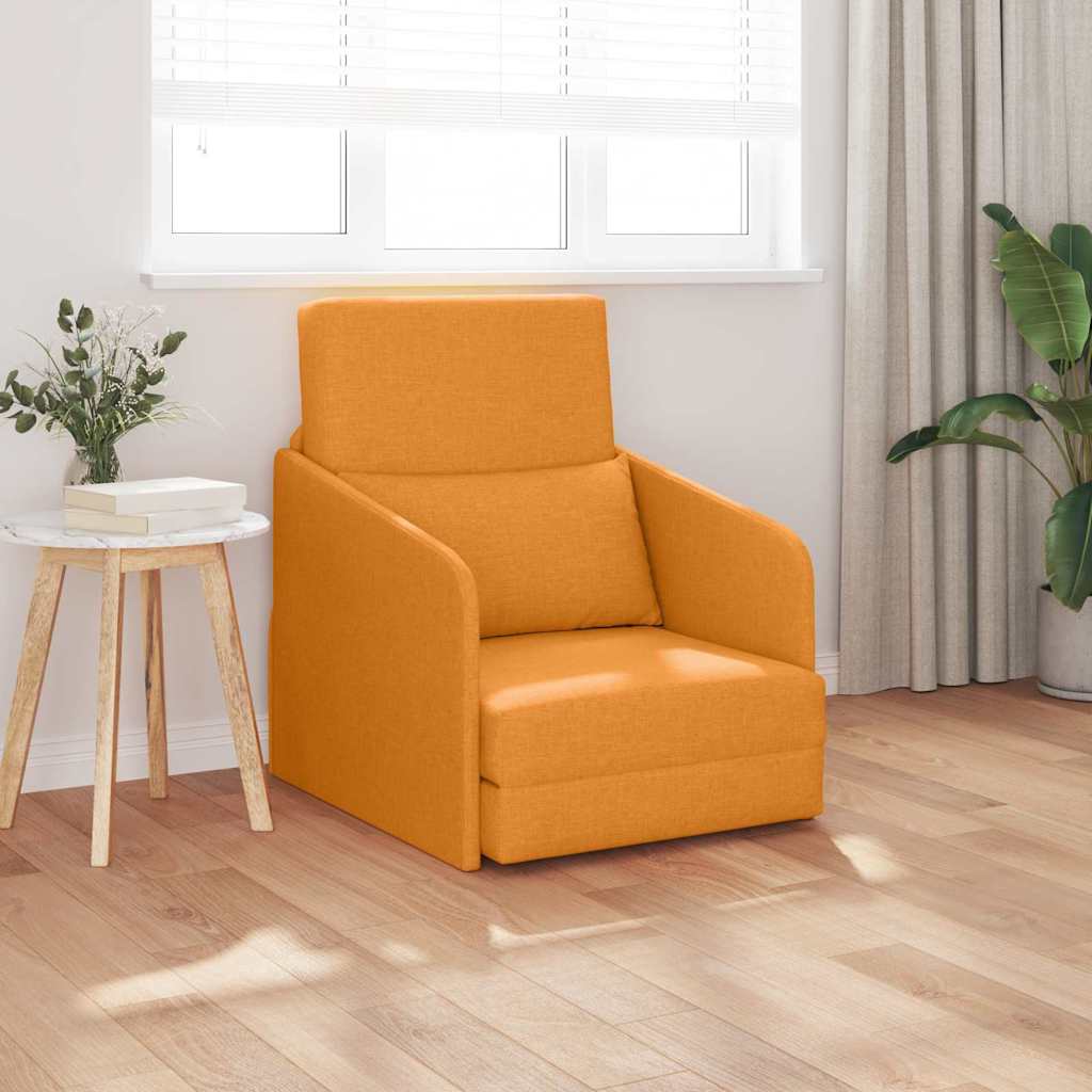 Sofa Bett Dunkelgelb 65 x 80 x 83 cm Stoff