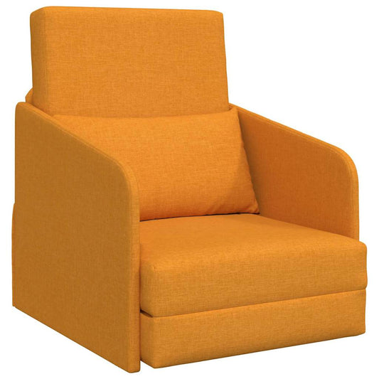 Sofa Bett Dunkelgelb 65 x 80 x 83 cm Stoff