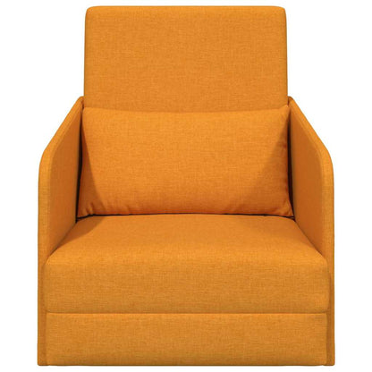 Sofa Bett Dunkelgelb 65 x 80 x 83 cm Stoff