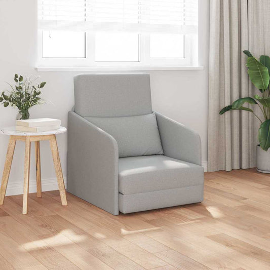 Sofa Bett Wolken-Grau 65 x 80 x 83 cm Stoff