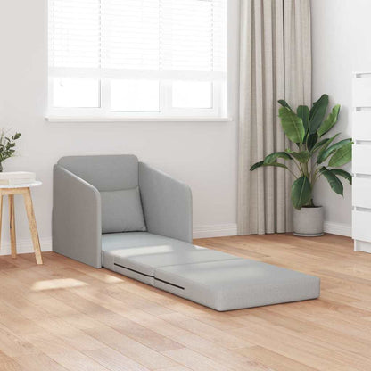Sofa Bett Wolken-Grau 65 x 80 x 83 cm Stoff