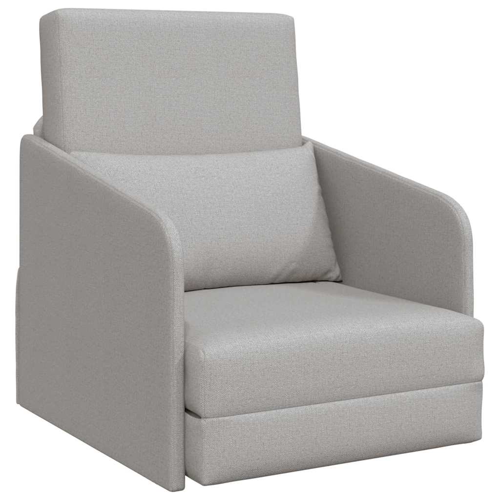 Sofa Bett Wolken-Grau 65 x 80 x 83 cm Stoff