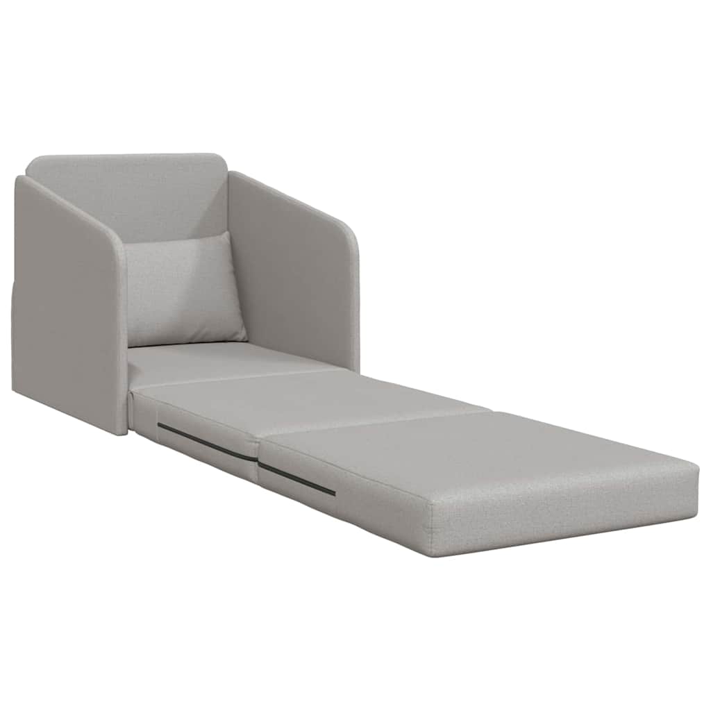 Sofa Bett Wolken-Grau 65 x 80 x 83 cm Stoff