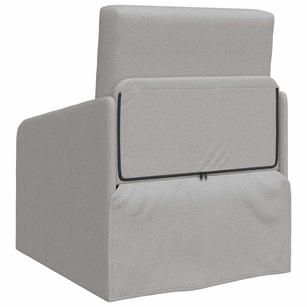 Sofa Bett Wolken-Grau 65 x 80 x 83 cm Stoff