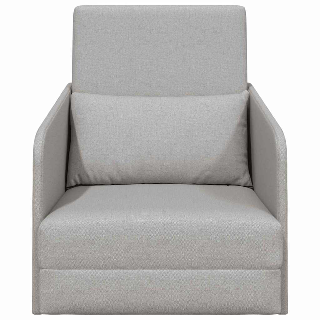 Sofa Bett Wolken-Grau 65 x 80 x 83 cm Stoff