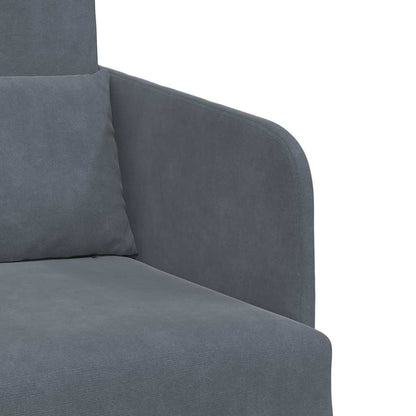 Sofa Bett Dunkelgrau 65 x 80 x 83 cm Samt