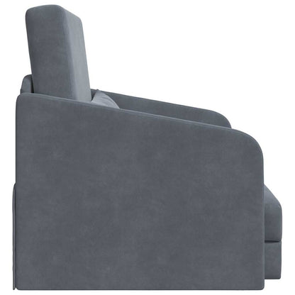 Sofa Bett Dunkelgrau 65 x 80 x 83 cm Samt