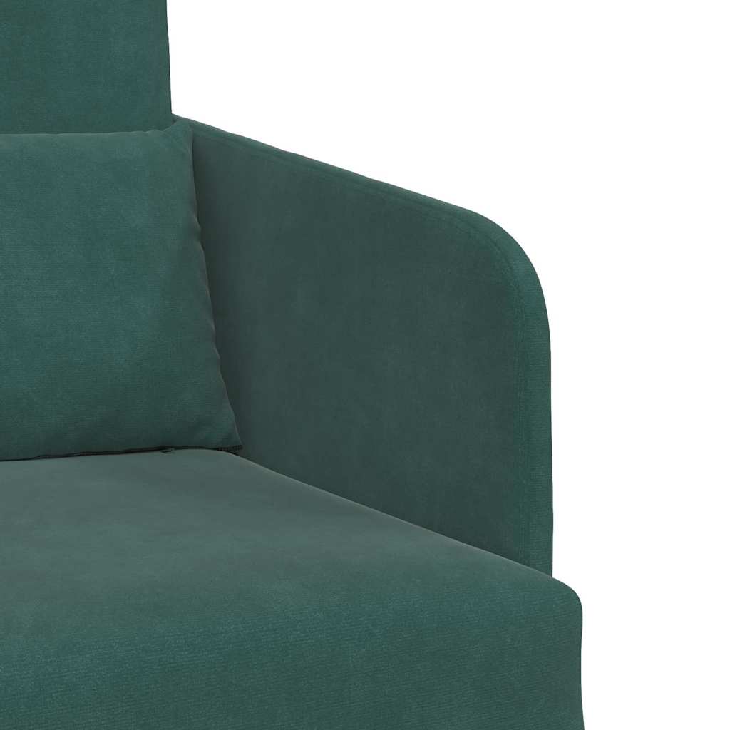 Sofa Bett Dunkelgrün 65 x 80 x 83 cm Samt