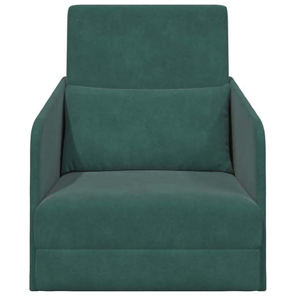 Sofa Bett Dunkelgrün 65 x 80 x 83 cm Samt