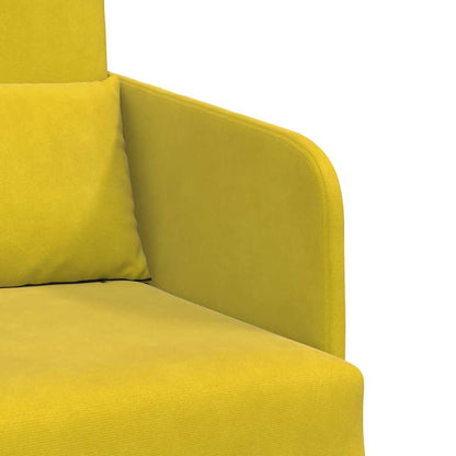 Sofa Bett Gelb 65 x 80 x 83 cm Samt