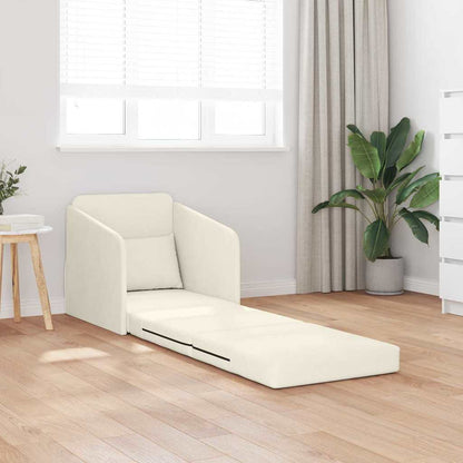 Sofa Bett Creme 65 x 80 x 83 cm Samt