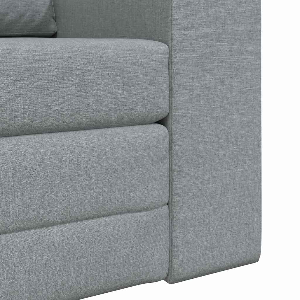 Sofa Bett Hellgrau 98 x 71 x 83 cm Stoff