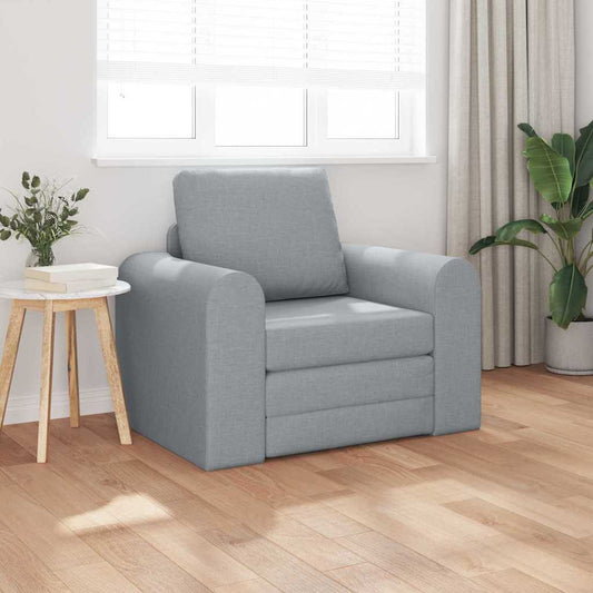 Sofa Bett Hellgrau 98 x 71 x 83 cm Stoff