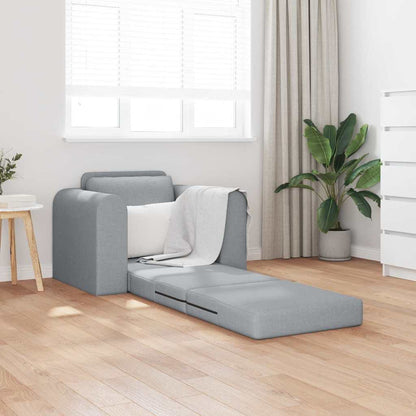 Sofa Bett Hellgrau 98 x 71 x 83 cm Stoff