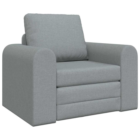 Sofa Bett Hellgrau 98 x 71 x 83 cm Stoff