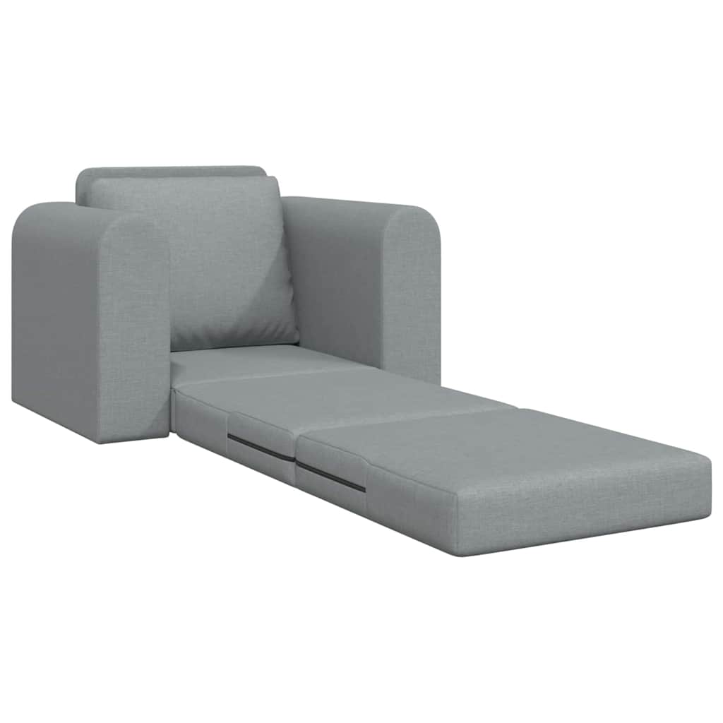 Sofa Bett Hellgrau 98 x 71 x 83 cm Stoff