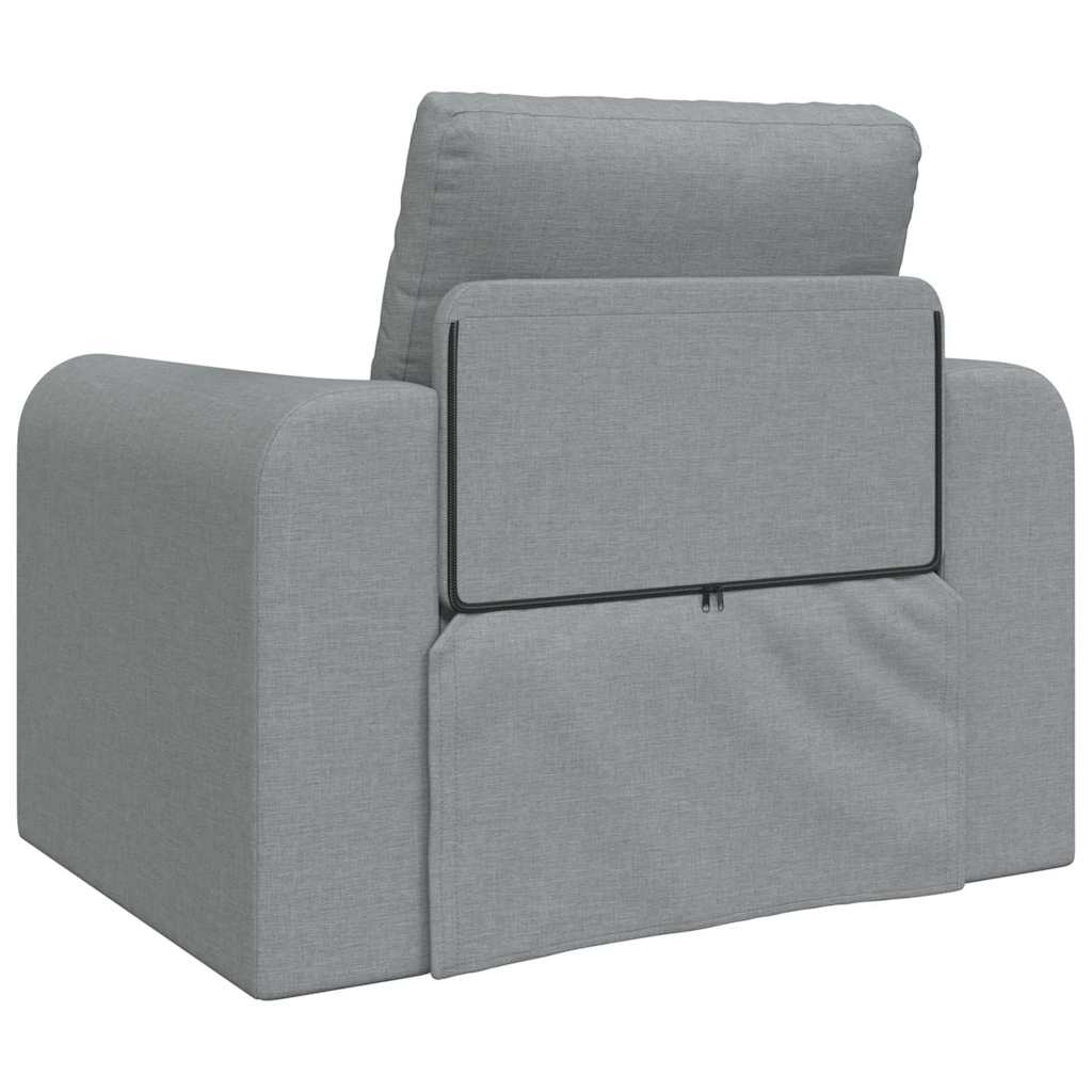 Sofa Bett Hellgrau 98 x 71 x 83 cm Stoff