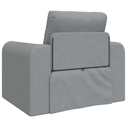 Sofa Bett Hellgrau 98 x 71 x 83 cm Stoff