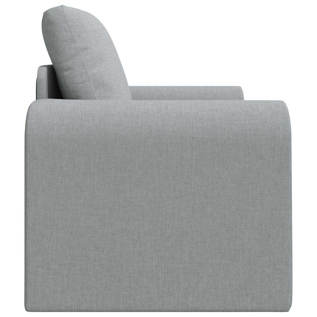 Sofa Bett Hellgrau 98 x 71 x 83 cm Stoff